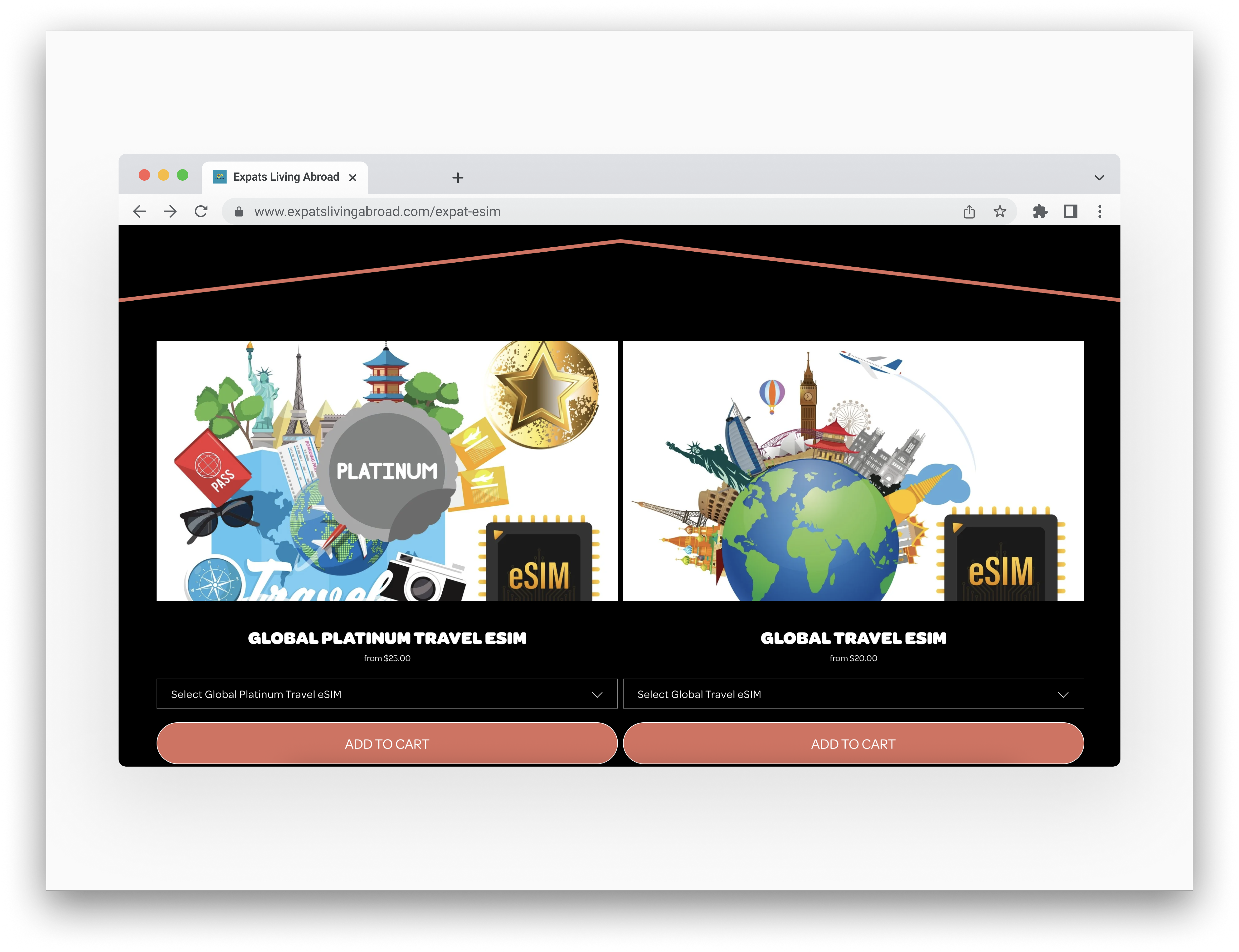 Screenshot of ELA website
