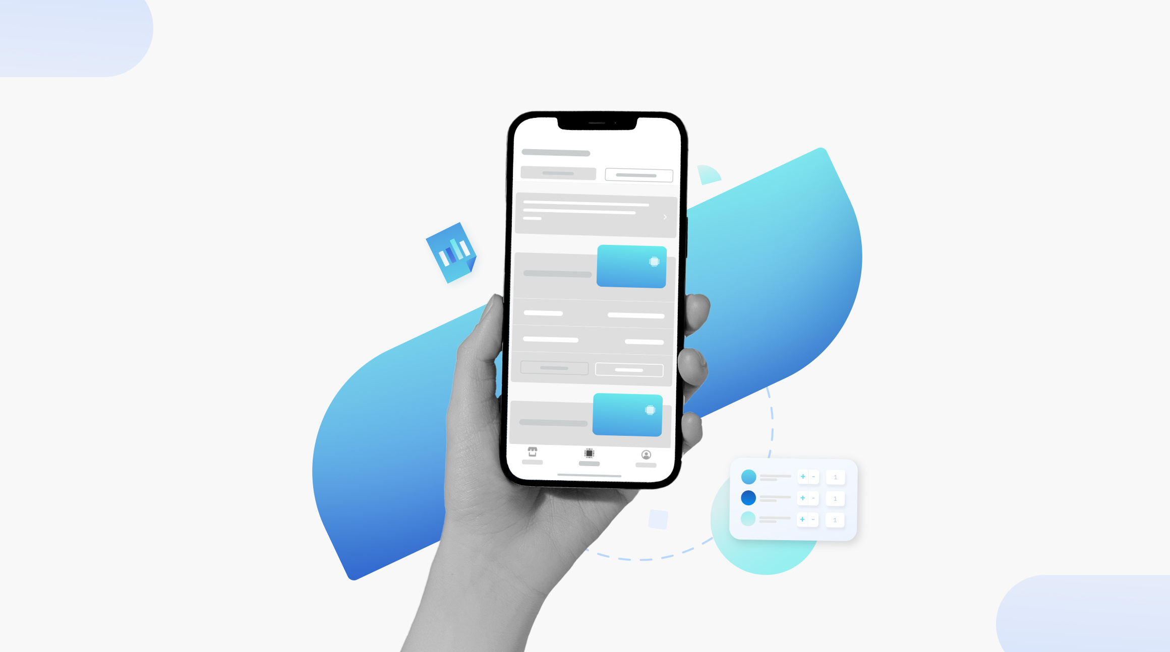 Blog image header of hand holding a mobile device with an eSIM page