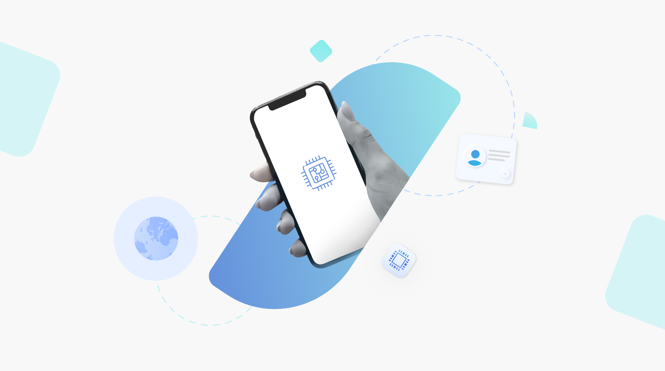 Phone with eSIM symbol 